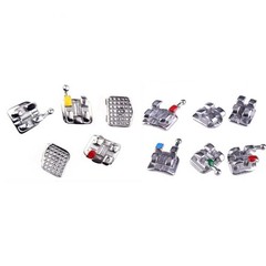 100 Sets Dental Orthodontic Bracket MIM Monoblock Mini Roth/MBT 022 345 Hooks