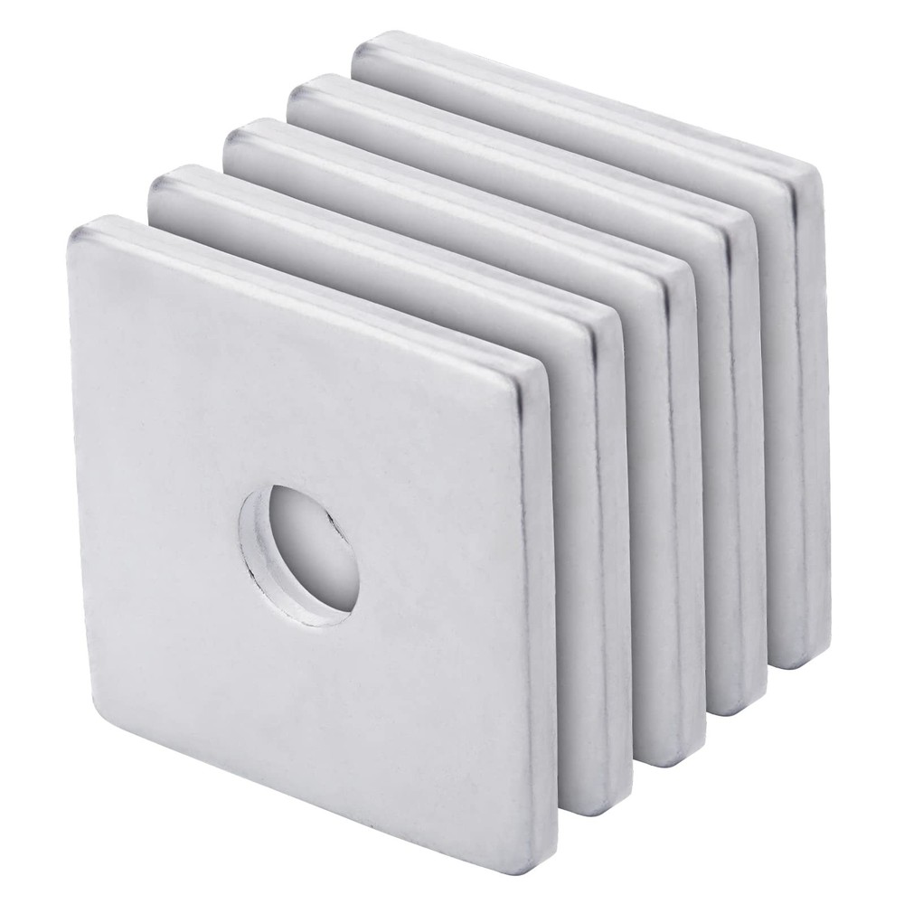 50 PCS Galvanized Heavy Duty Square Plate Washer Fastener 1/2 x 2x2x3/16 Inch