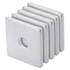 50 PCS Galvanized Heavy Duty Square Plate Washer Fastener 1/2 x 2x2x3/16 Inch