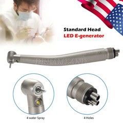 Dental Slow Low Speed Contra Angle Handpiece E-Type Push Button Head 1:1 ST