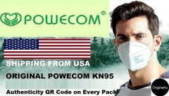 10 PCS Powecom KN95 Protective Face Mask Respirator – Black | White ✅GB2626-2019