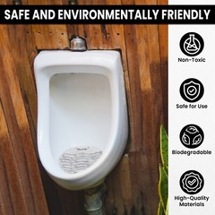 3 -50 Men’s Bathroom Urinal Screens Deodorizing Toilet Scented Freshener Filters