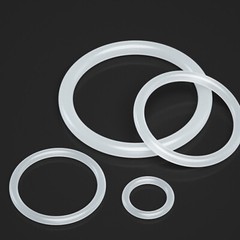 Food Grade O-Ring 1.5mm Cross Section Clear Silicone Rubber O Rings 4mm-105mm OD