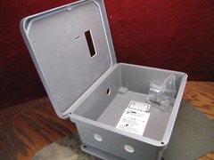 10″x8″x4″ Fiberglass Hinged Enclosure Box Stahlin 25341008 J1008HW 4X – NIB