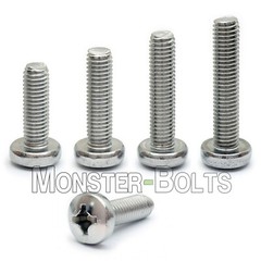 M2 / 2mm Phillips Pan Head Machine Screws, Stainless Steel A2, DIN 7985, 3-20mm