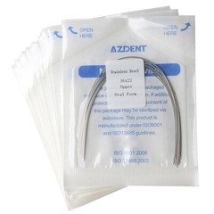 AZDENT Dental Orthodontic Arch Wires Ovoid/Nature tainles Steel Rectangular