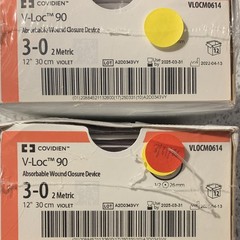 Covidien V-Loc 90 Absorbable Wound Closure Device 3-0 12in Violet VLOCM0614