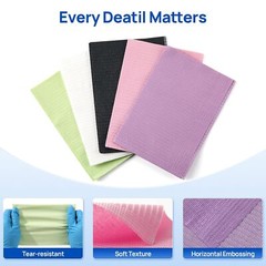 JMU Dental Patient Bibs 2+1 Ply Medical Tattoo Towels Disposable 13″x18″ Bib
