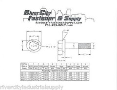 (6) M12-1.25 x 45 or M12x45 12mm x 45mm J.I.S. Small Head Hex Flange Bolt & Nut