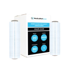 Stretch Film 20″ x 5000 FT UVI Machine 80 Ga 1 Roll Free Shipping
