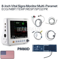 ETERFANT Patient Monitor ICU CCU Vital Sign for HOSP ECG/NIBP/RESP/TEMP/SPO2/PR