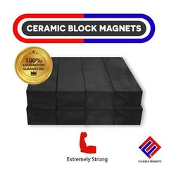 Heavy Duty Strong Bar Magnets – Ferrite Blocks Ceramic Rectangular Square Magnet