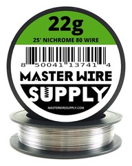 Nichrome 80 – 25ft – 22 Gauge Wire 22g – 0.64mm – 0.025in – Master Wire Supply