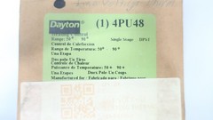 Dayton 4PU48 Heating Control Thermostat 120/277v-ac 50-90f