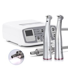 Dental LED Brushless Electric micro motor / Fiber Optic Contra Angle Handpiece