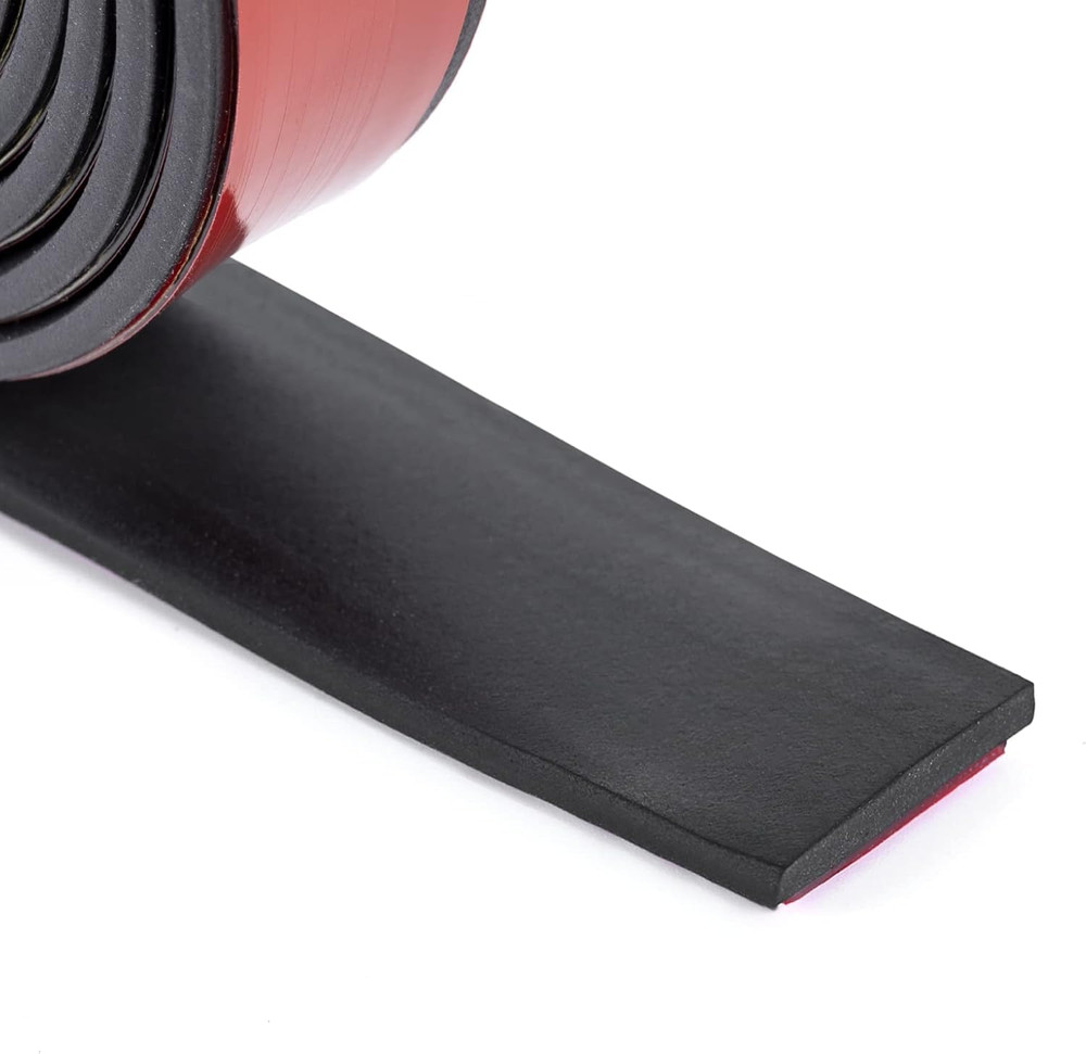 Neoprene Rubber Strips Self Adhesive Sheets, Rolls & Strips with Adhesive Backin