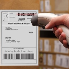 50-1000 Premium 8.5″ X 5.5″ Half Sheet Shipping Labels Self Adhesive 2 Per Sheet