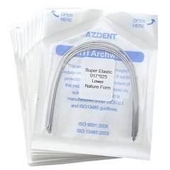 10X AZDENT Dental Orthodontic Super Elastic Niti Nature Rectangular Arch Wires