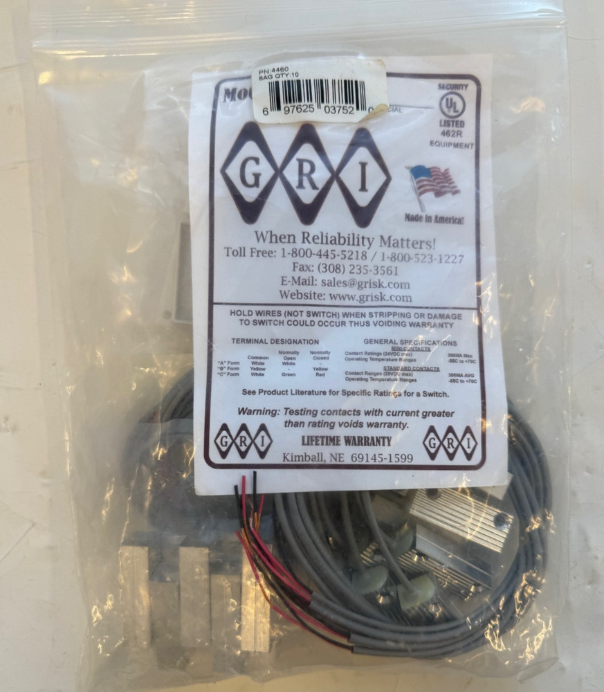 GRI 4460 SURFACE MOUNT CONTACT W/18” ARMORED CABLE 10 PK