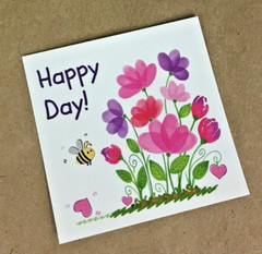 60x Thank You Floral Stickers, Butterfly Pink Flowers Envelope Seals