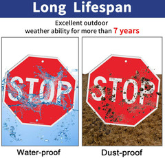Stop sign 18×18 30×30 24×24 street authentic Reflective Road signs metal 12x12in