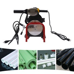 Pipe Fusion Welder 2 Clamps 63-200MM Manual PP PE HDPE Pipe Welding Machine 110V