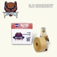 Reinforced Kraft Gum Tape – 2.75″ x 375′ Water Activated Adhesive Tape 16 Rolls