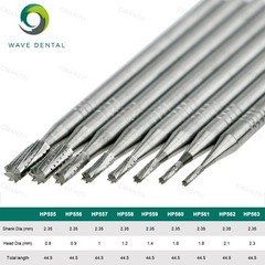 US WAVE Dentistry Drill Tungsten Carbide Burs Straight Fissure Bur For Low Speed