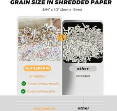 QUIETLEMON 150-Sheet Auto Feed Paper Shredder Micro Cut P-5 For Office Home US
