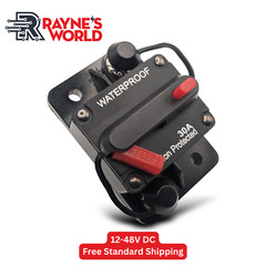30A-300A Amp Waterproof Circuit Breaker Auto/Marine/Solar 12-48V DC Manual Reset