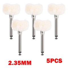 5Pcs Cotton Dental Polishing Brush Wheels RA2.35mm Contra Angle RA Latch Type