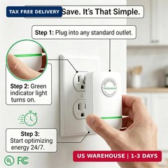New Universal Energy-Saving Box, Reduce Electricity Bills, Plug-and-Play, Power