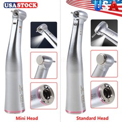 Dental 1:5 Increasing Contra Angle LED Optic Handpiece Fit NSK Electric Motor KV