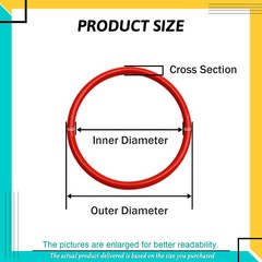 Silicone Rubber O Rings Metric Food Grade 1mm Cross Section 1-48mm ID,3-50mm OD
