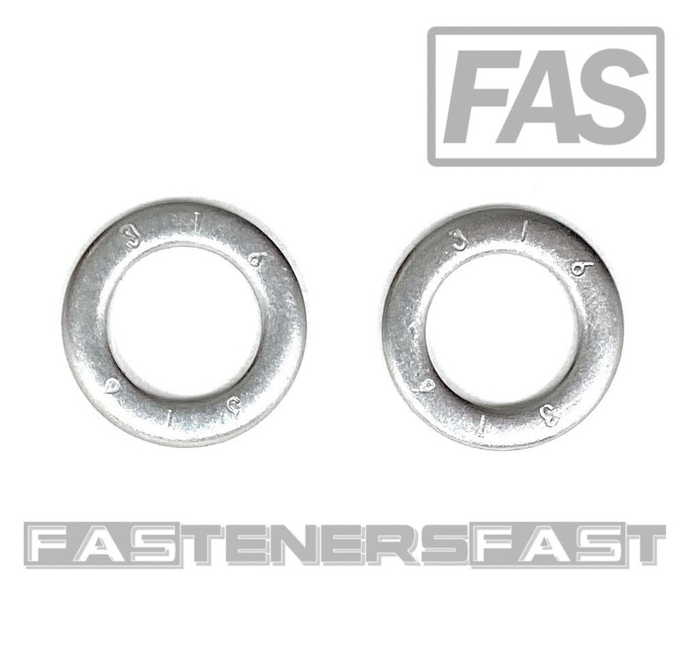 (100) 3/8 AN960-616 Mil-Spec Washers 316 Stainless Steel AN960616 (100 Pieces)