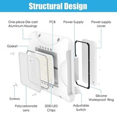 10PCS 150W LED Gas Station Canopy Lights Commercial Garage Gym Lamp 4500K-5700K