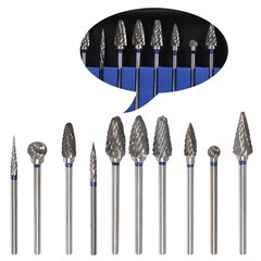 Tungsten Carbide Cutter HP Kit Dental Beauty Burs Lab Drill Polisher Tool 10 Pcs