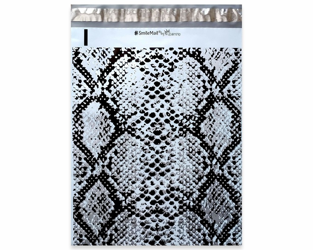 Snakeskin Poly Mailers, 10×13″ Shipping Mailers, Self Seal, Custom Mail bags