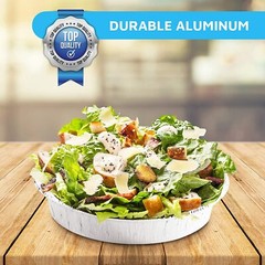 9″ Round Aluminum Foil Pans With Plastic Dome Lids Baking Storage