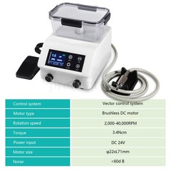 2in1 Dental LED Brushless Electric Micromotor Vector Control & Water Tank po