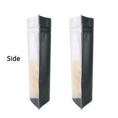 Mult-Sizes Matte Clear Front Black Inside&Back Mylar Stand up Zip Lock Bag M44