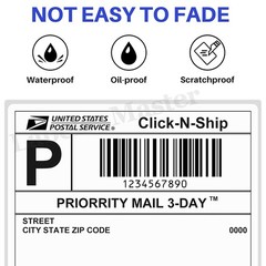 4×6 Fanfold Direct Thermal Shipping Labels Perforated for Zebra & Rollo Printers