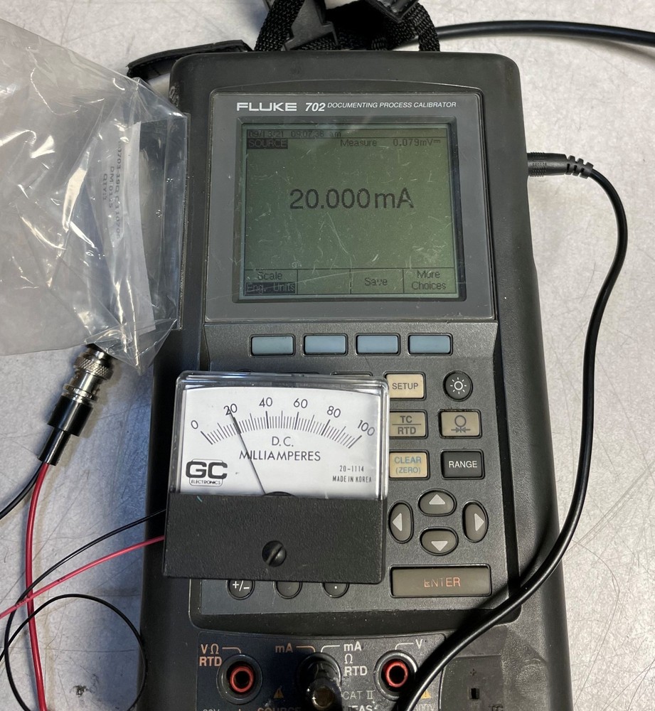 GC Model 20-1114 DC 100 mA Meter 2.25″ x 2.0″