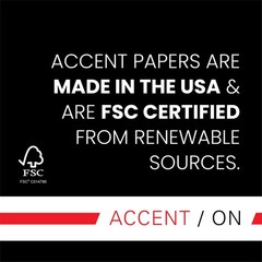 Accent Opaque White Printer Paper, 13” x 19” 32lb Bond/80lb, 300 Sheets (1 Ream)