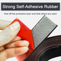 Adhesive Rubber Strips with Adhesive Backing Self Stick Neoprene Solid Rubber