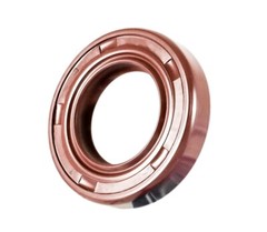 EAI 22x30x4mm FPM/FKM Oil Shaft Rotary Seal w/ Stainless Steel Spring Dbl Lip