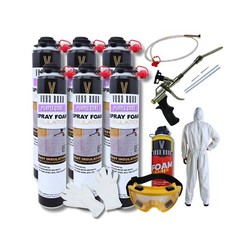Vega Bond Purplecoat Single Component Spray Foam Insulation 6-Pack Set-120BF
