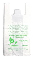 Bags T-Shirt Thank You Plastic Grocery Store Shopping Carry Out Bags 50 PACK