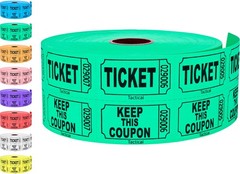 1000 Tacticai Raffle Tickets, A – Double Roll – 1,000 Tickets – Keep – Green