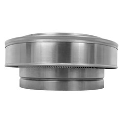 9 In. Dia Aluminum Vent Pipe Cap in Mill Finish